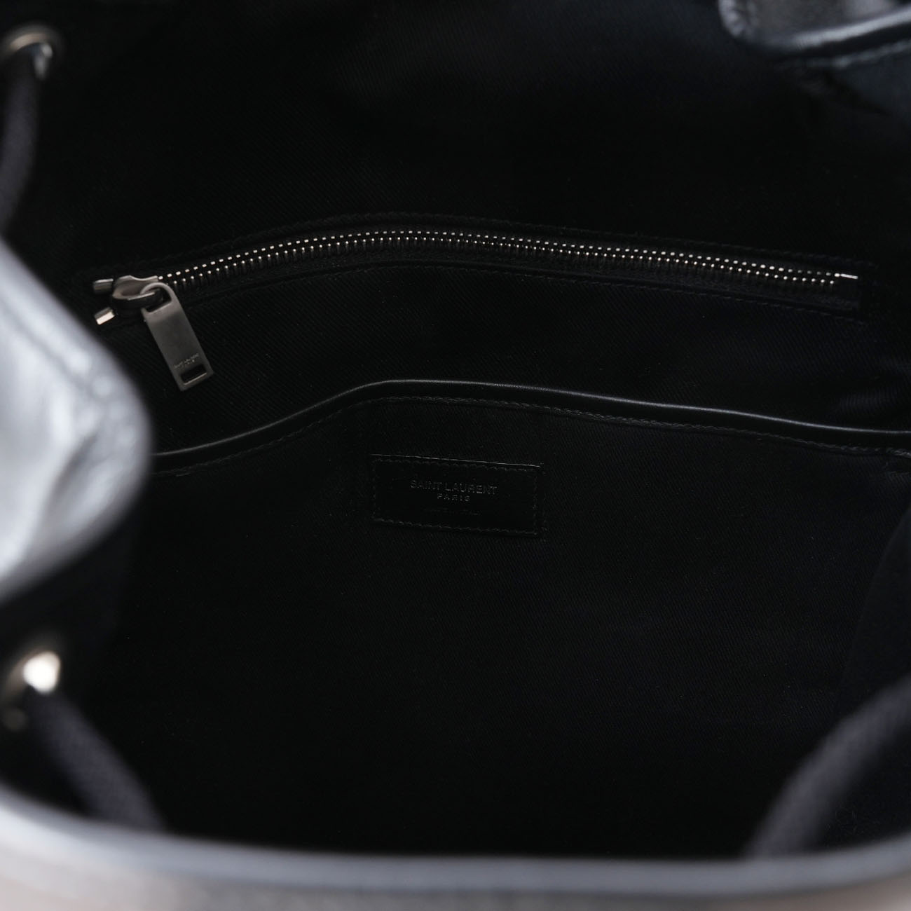 YVES SAINT LAURENT(USED)생로랑 683857 레더 백팩 블랙